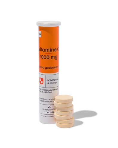 vitamine C 1000mg hoog gedoseerd bruistablet - 20 stuks