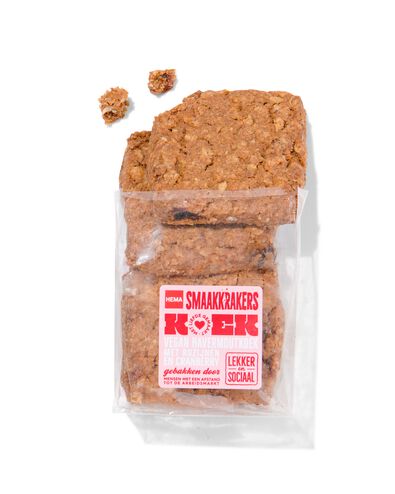 havermoutkoeken met rozijnen en cranberry - 4 stuks
