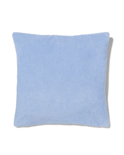 kussenhoes met ribbels 40x40 blauw