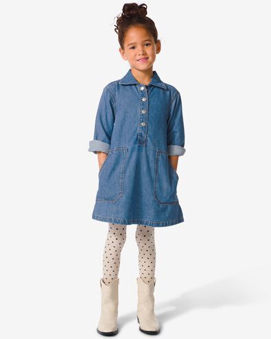 kinderjurk denim middenblauw