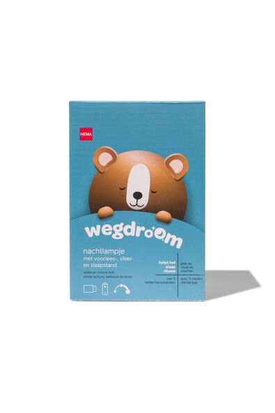 wegdroom nachtlampje beer met 3 standen