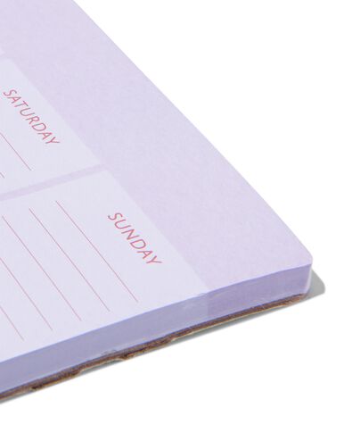 magnetische weekplanner A4 roze
