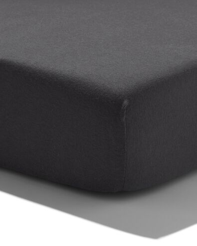 topper hoeslaken zacht katoen 90x220 donkergrijs