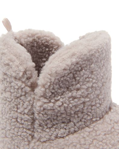 dames sloffen hoog  beige