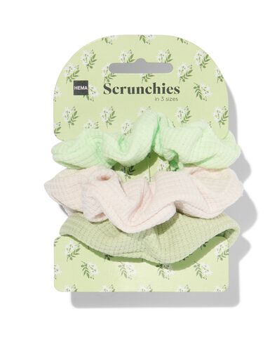 scrunchies in 3 maten - 3 stuks