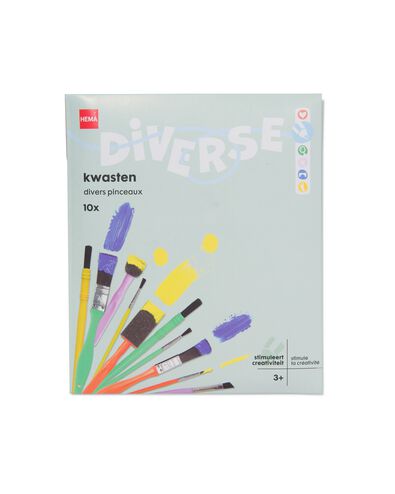 knutselkwasten - 10 stuks