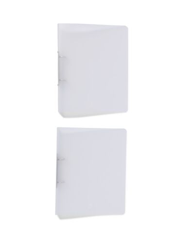 2-rings ringbandmappen A4 transparant - 2 stuks