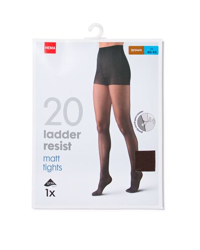 panty anti-ladder 20 denier bruin
