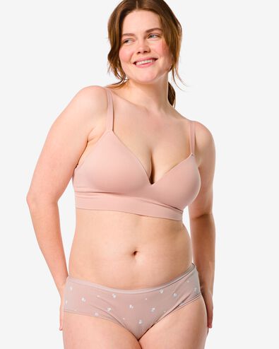 dames hipsters stretch katoen - 2 stuks roze