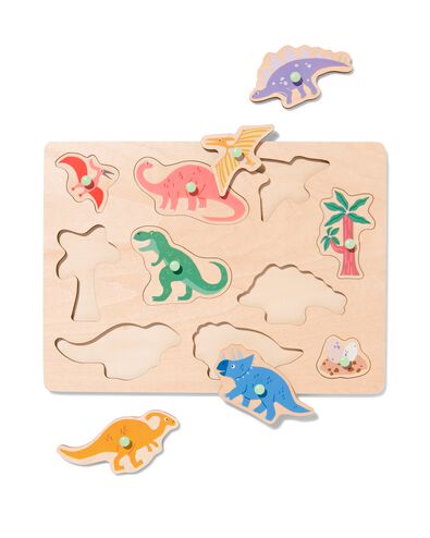 puzzel dino hout