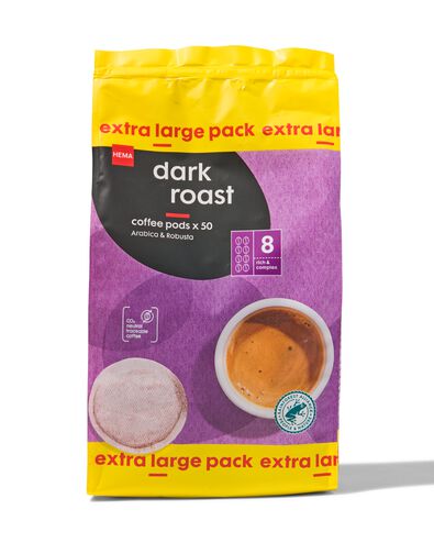 koffiepads dark roast - 50 stuks