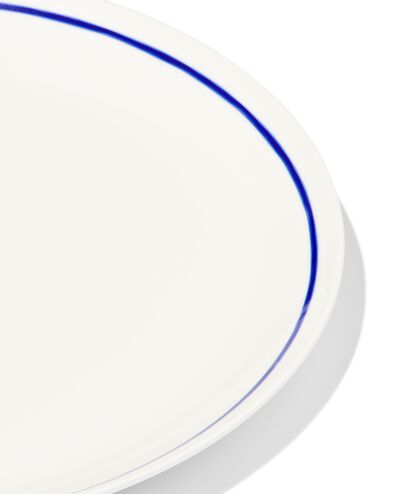 dinerbord &Oslash;26cm Tafelgenoten new bone wit met blauw