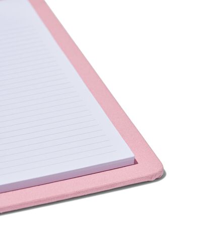 klembord 26x18 stof roze