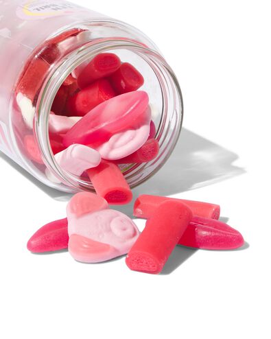 roze snoep in pot 350gram