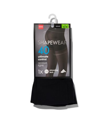 panty ultimate control 40denier zwart