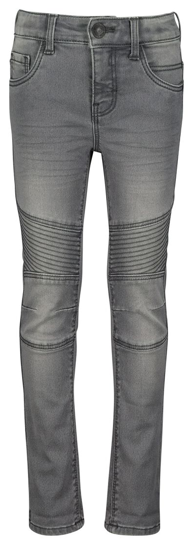 kinderjeans skinny fit donkergrijs