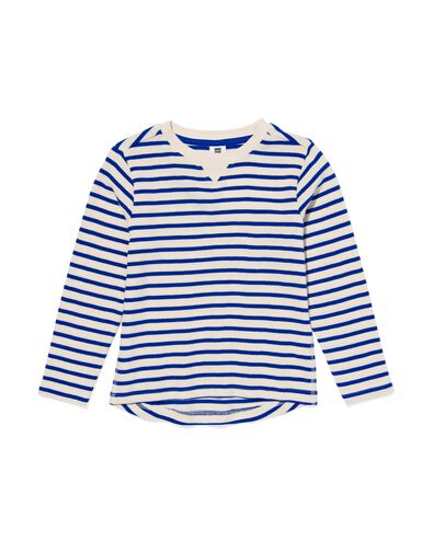 kinder shirt met strepen blauw