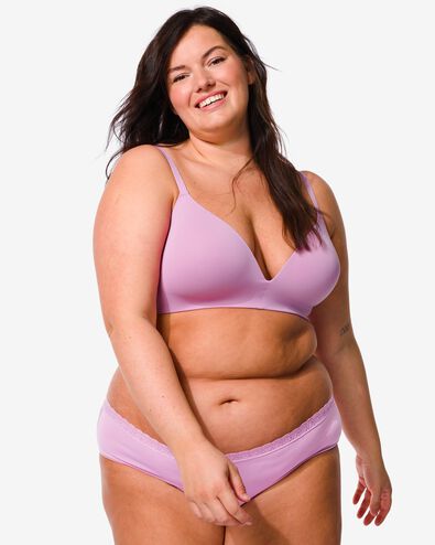 voorgevormde bh zonder beugel recycled/micro roze