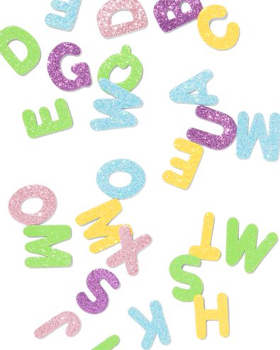 foamstickers alfabet glitter - 258 stuks