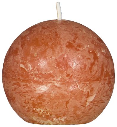 rustieke bolkaars &Oslash;7.6cm lichtbruin