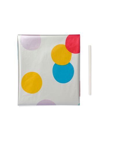 folieballon met confetti XL cijfer 6
