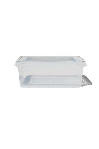 opbergdoos met deksel 2.4L Dublin transparant 25x17x10