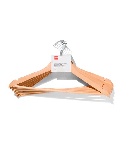 kledinghangers hout - 6 stuks