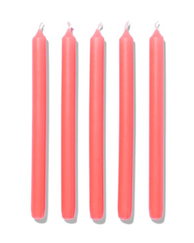 lange huishoudkaarsen &Oslash;2.2x29 fluo oranje - 12 stuks