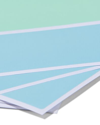 etiketten 7.5x3.4 pastel - 105 stuks