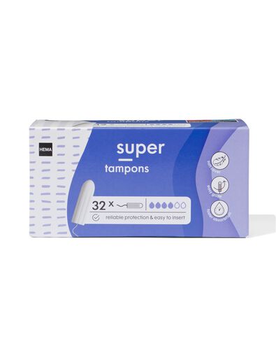 tampons super - 32 stuks
