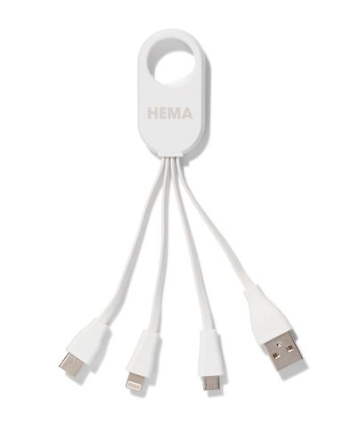 4-in-1 USB laadkabel, USB-C, micro USB & 8 pin