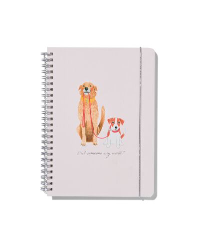 notitieboek A5 gelinieerd honden