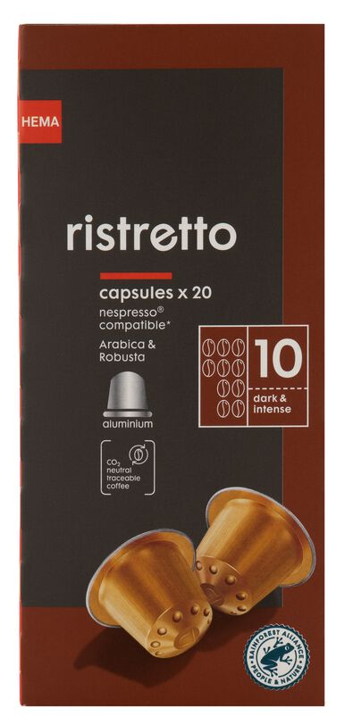 koffiecups ristretto - 20 stuks