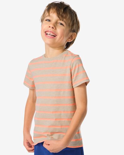 kinder t-shirt strepen oranje