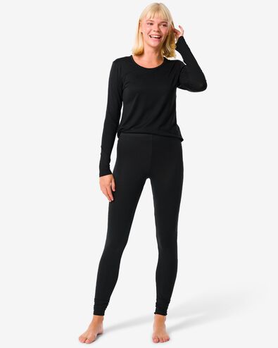 dames thermo legging zwart