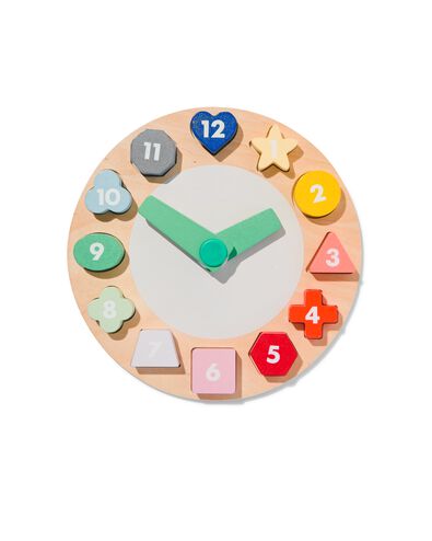 puzzel klok hout &Oslash;23cm