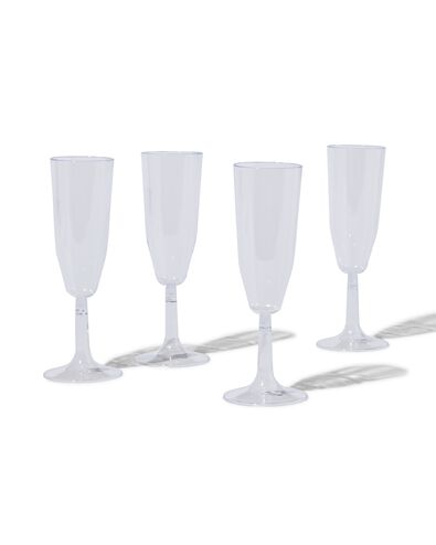 champagneglazen herbruikbaar 4 stuks