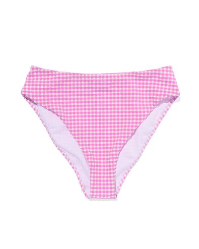dames bikinibroekje hoge taille koraal