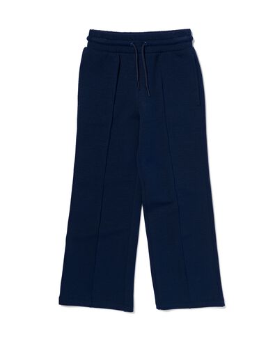 kinderbroek met siernaad donkerblauw