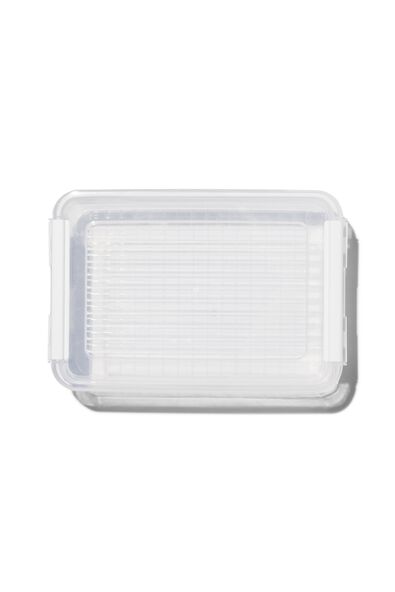opbergdoos met deksel 1.8L Dublin transparant 25x17x7