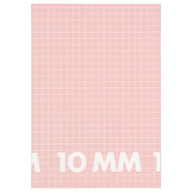 schriften roze A4 geruit 10 mm - 3 stuks