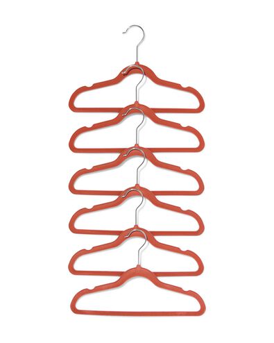 kledinghanger kind velours terra - 6 stuks