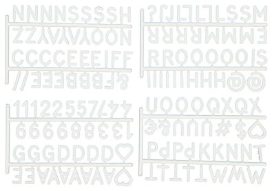 letters voor letterbord krat wit