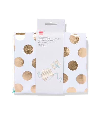 herpakpapier gouden stippen stof 72x74