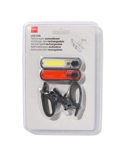 fietslampjes oplaadbaar LED USB - 2 stuks
