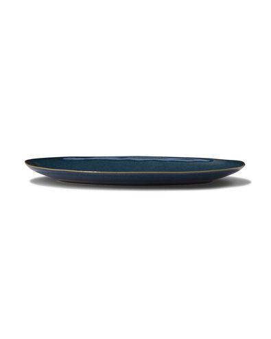 ovale schaal 30cm Porto reactief glazuur donkerblauw