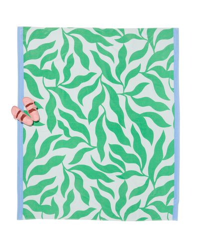 strandlaken velours 160x180 bladeren