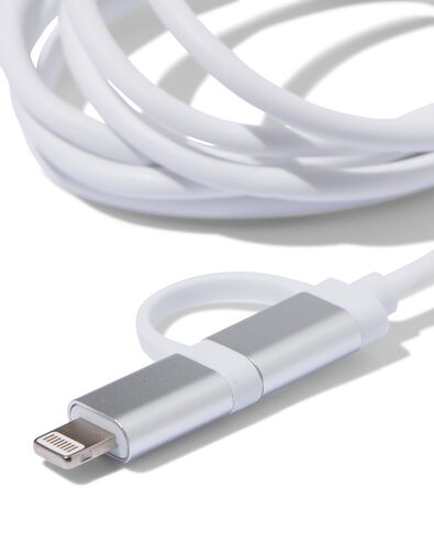 USB laadkabel 8-pin & type C