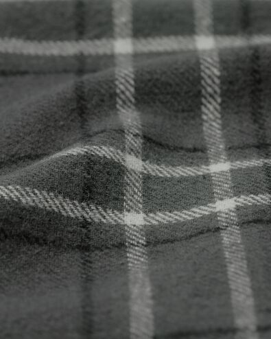 heren pyjamabroek met ruiten flanel grijs