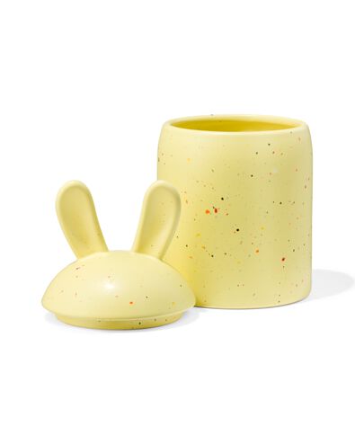 aardewerk pot konijn geel 20cm